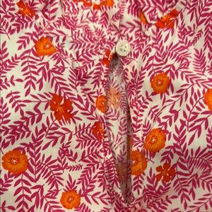 J. Crew Floral Pink and Orange  Maxi Dress